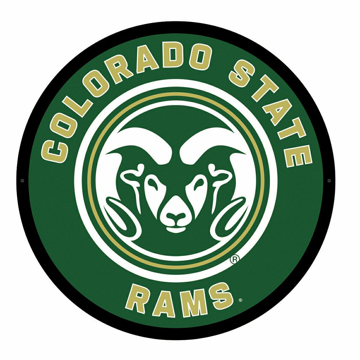 LED Wall Decor, Round, Colorado State University