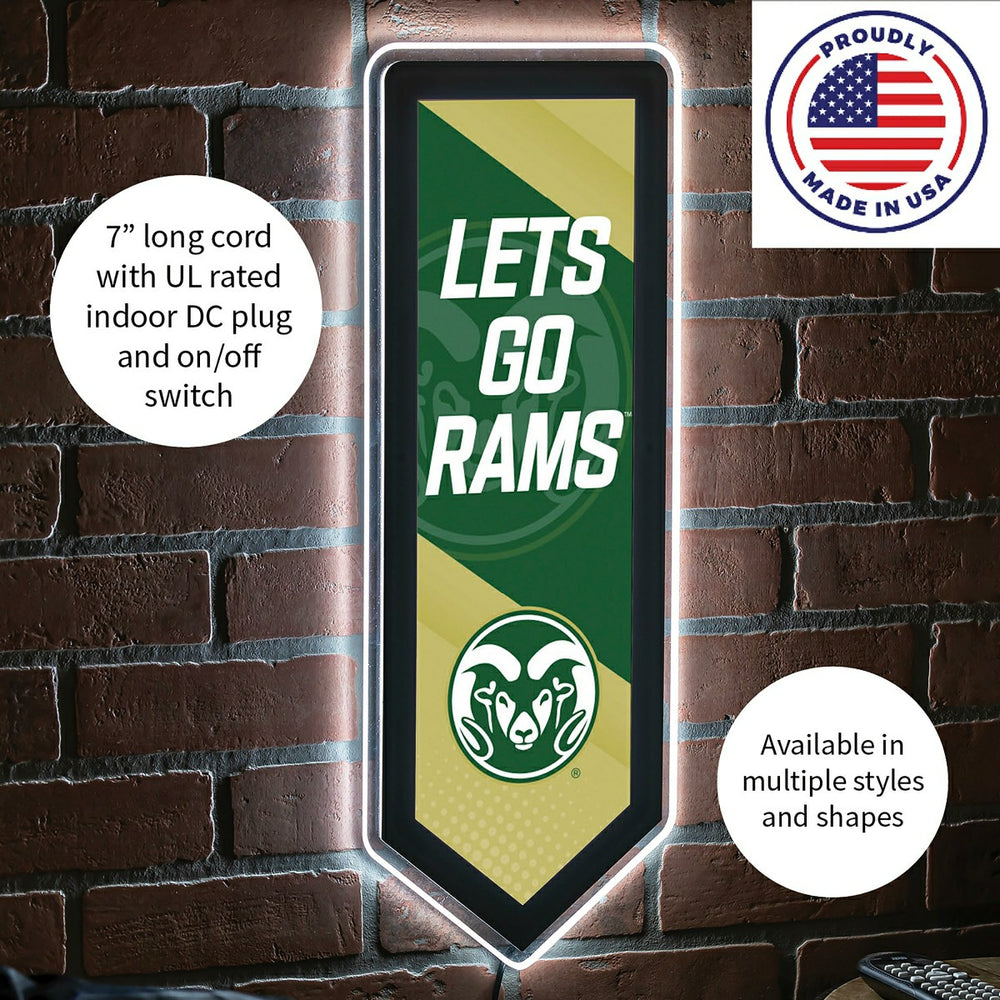 LED Wall Decor, Pennant, Colorado State University