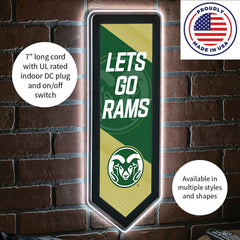 LED Wall Decor, Pennant, Colorado State University