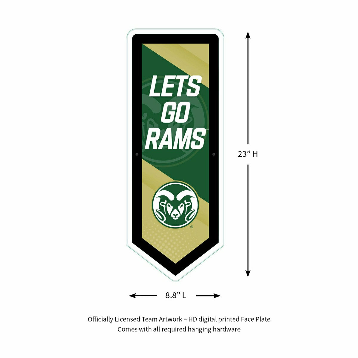 LED Wall Decor, Pennant, Colorado State University