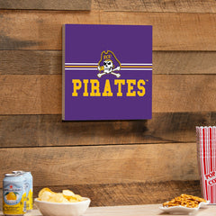 East Carolina University Wood Wall Sign, 12x12