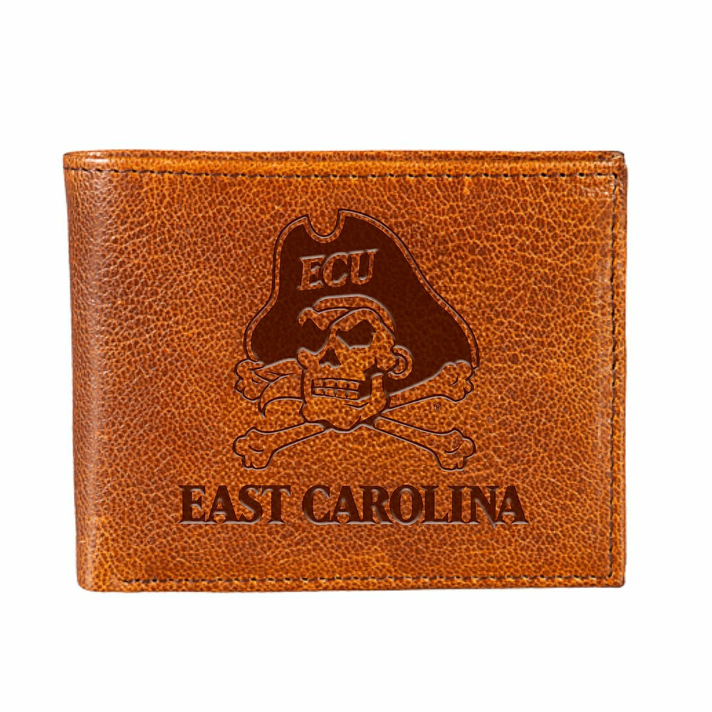 East Carolina University, Embossed 100% Genuine Tumbled Leather Passca