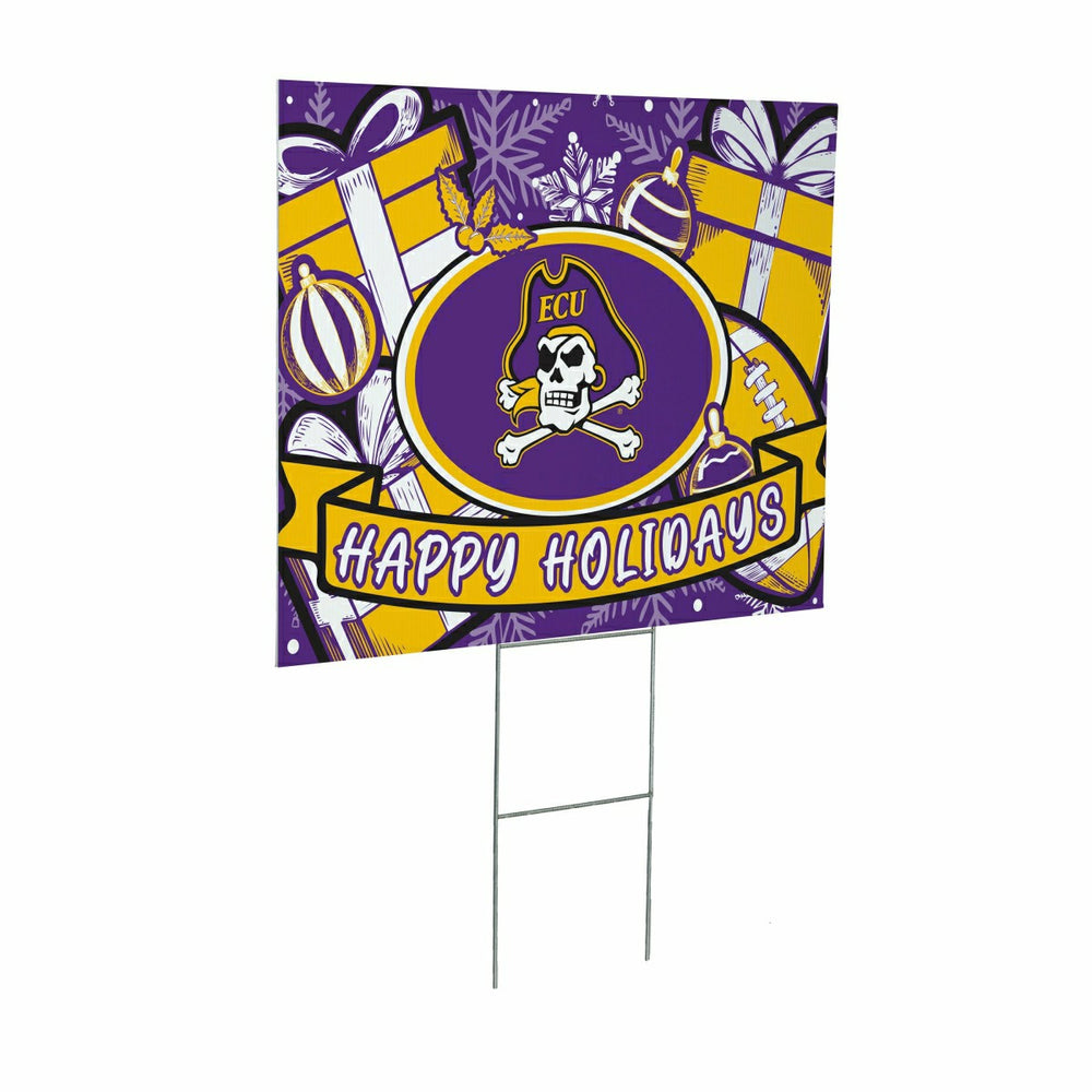 East Carolina University Yard Sign, Holiday