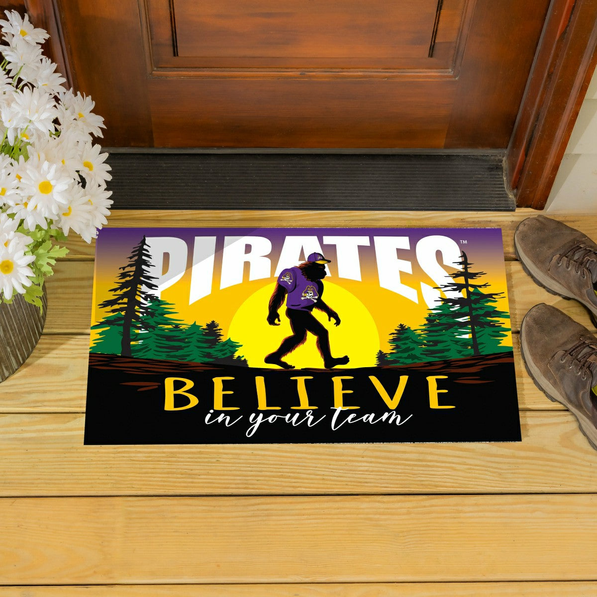 East Carolina University Bigfoot PVC Mat, 28"x16"