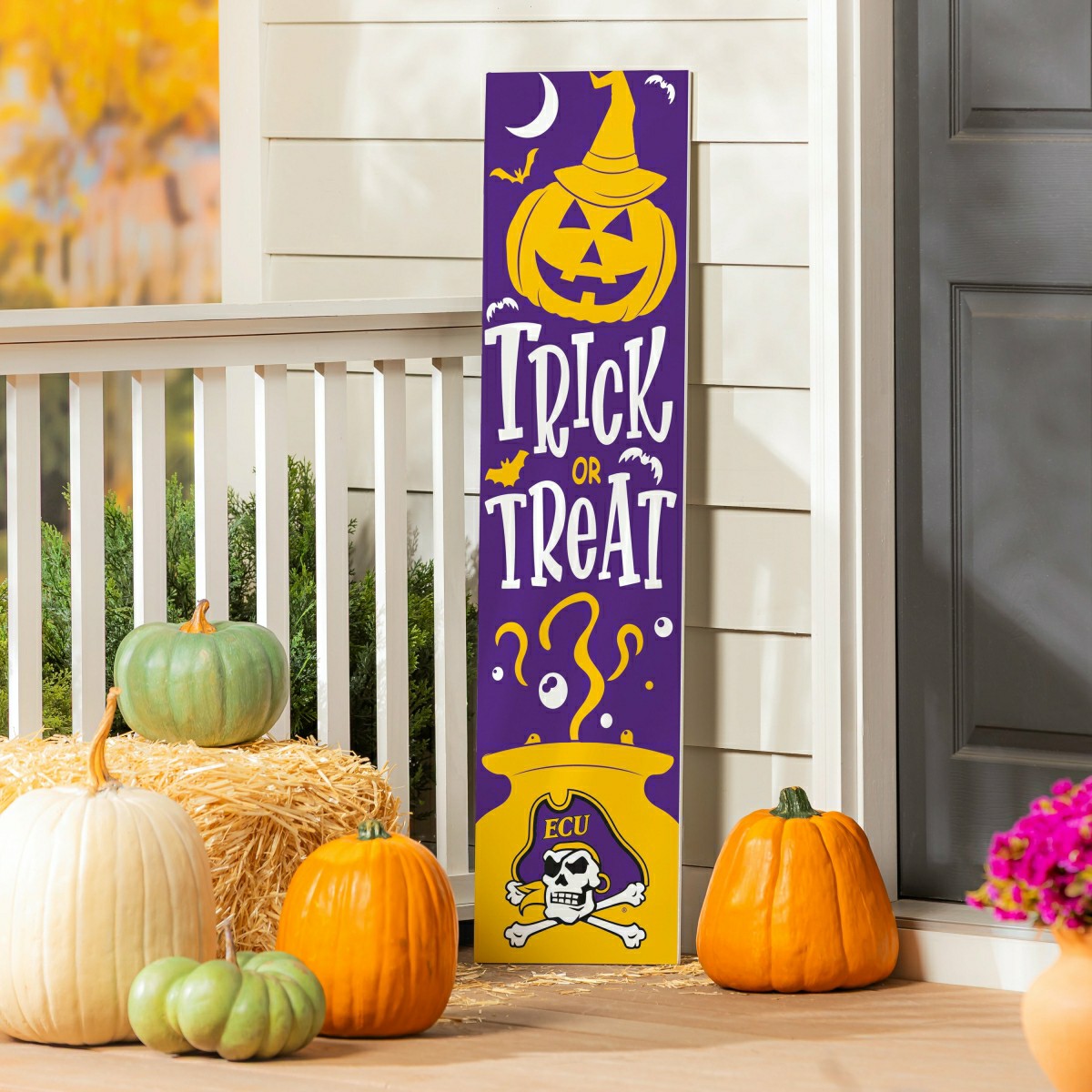 47" Double Sided Leaner, East Carolina University, Halloween