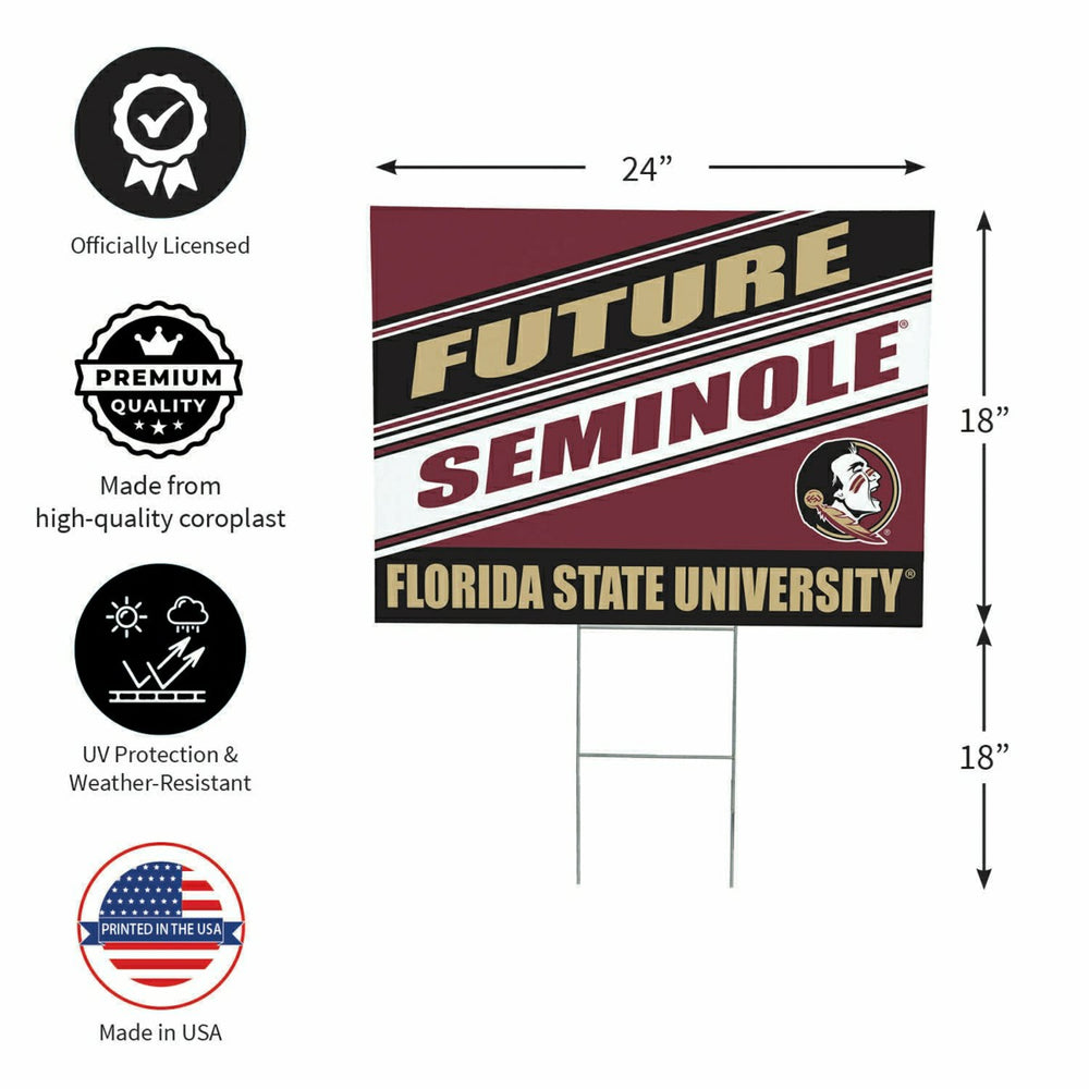 Florida State University Coroplast Yard Sign, Future Student