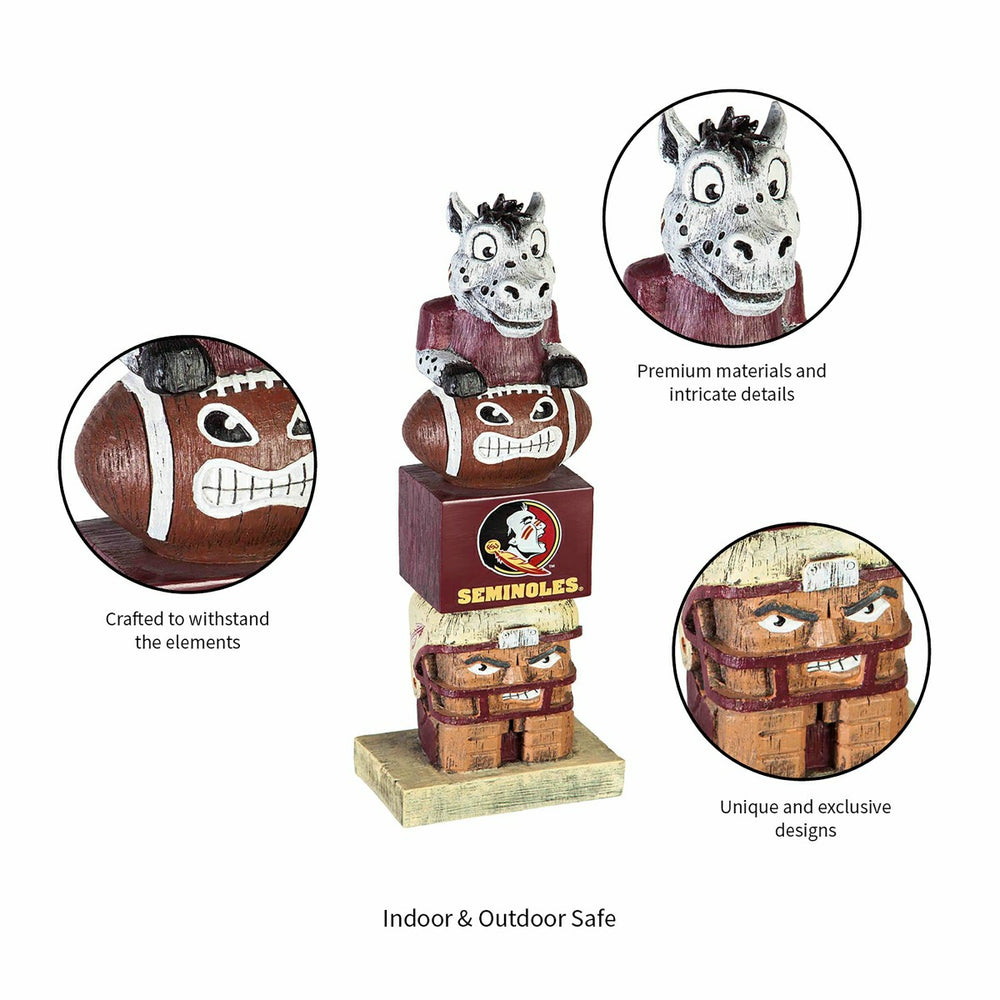 Florida State Seminoles Tiki Team Totem Garden Statue