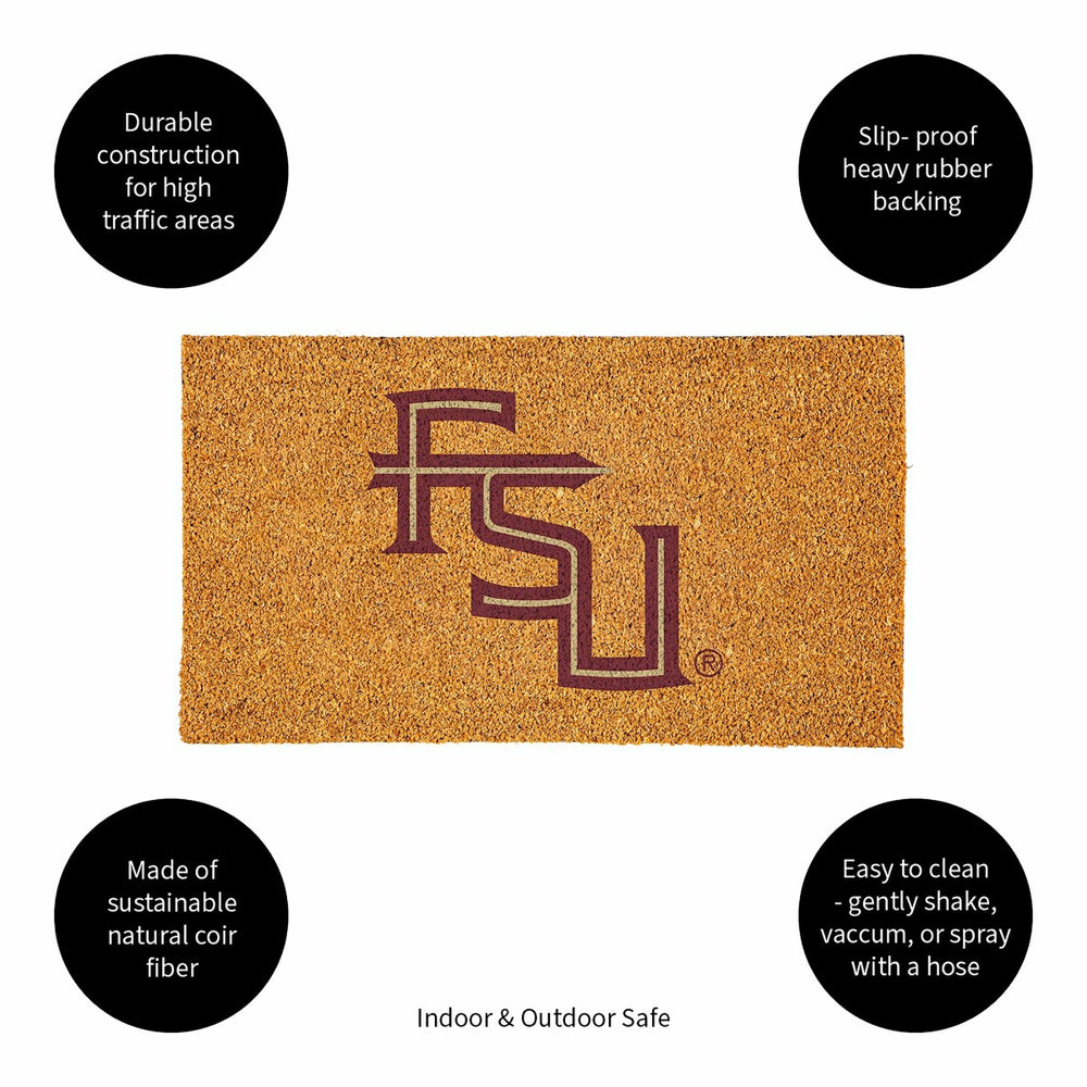 Coir Mat, 16"x28", Florida State University