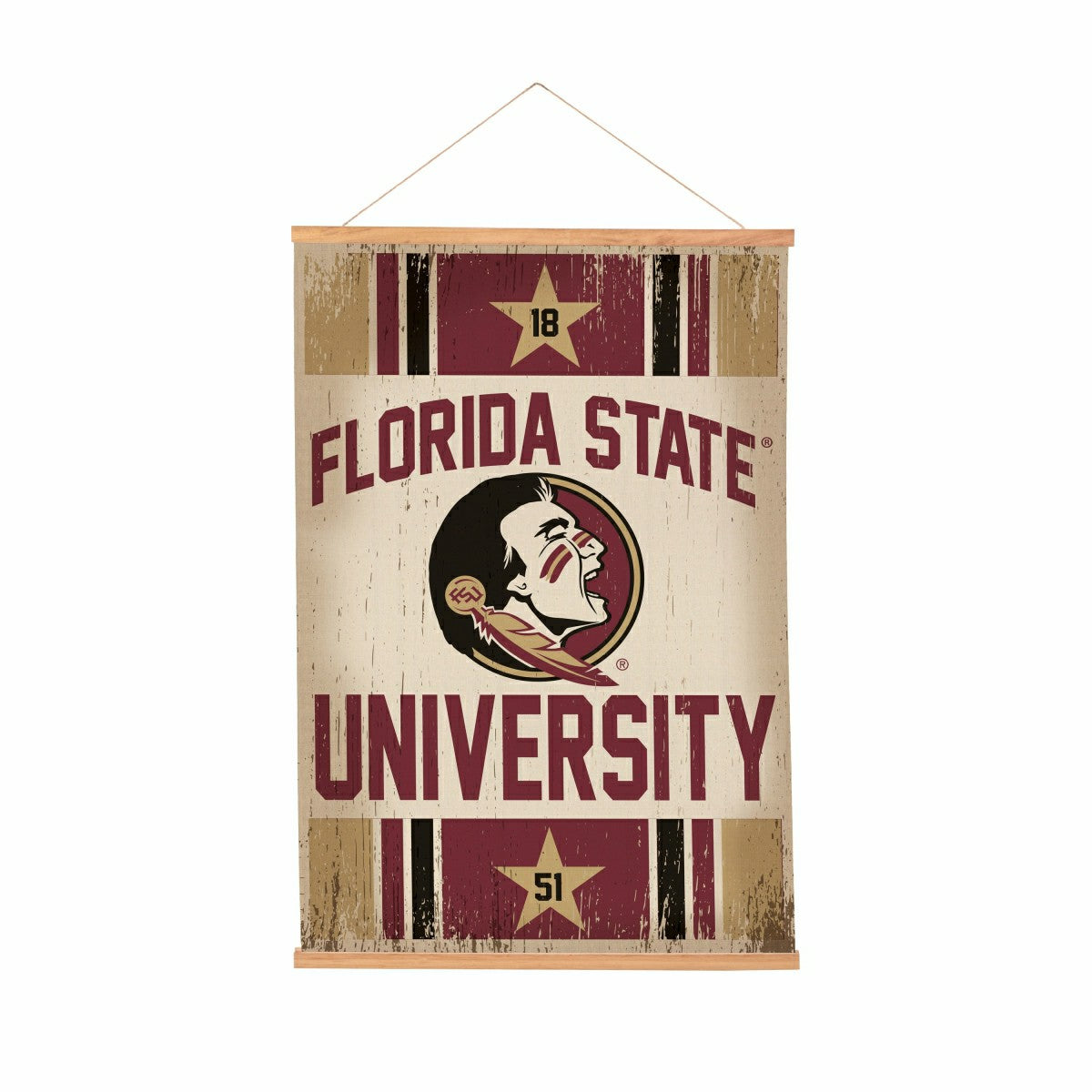 Florida State University, Canvas Wall Tapestry, Medium, 36x24