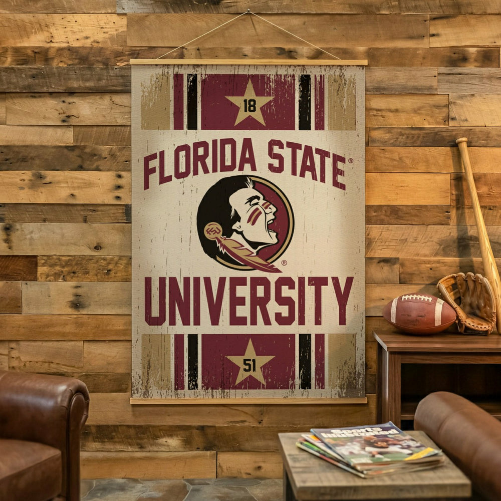 Florida State University, Canvas Wall Tapestry, Large, 54x36