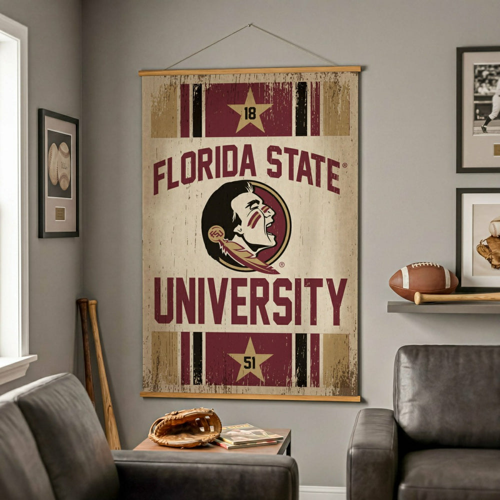 Florida State University, Canvas Wall Tapestry, Large, 54x36