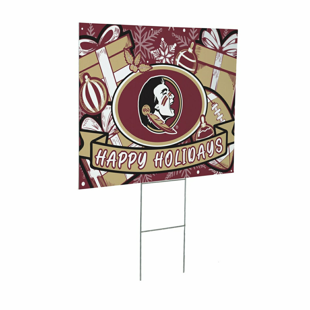 Florida State University Yard Sign, Holiday