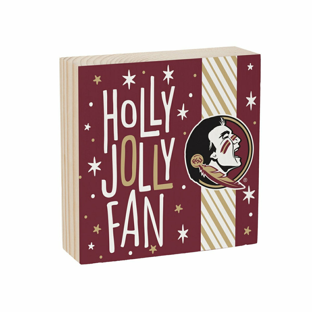 Florida State University Block, Holiday, 6x6