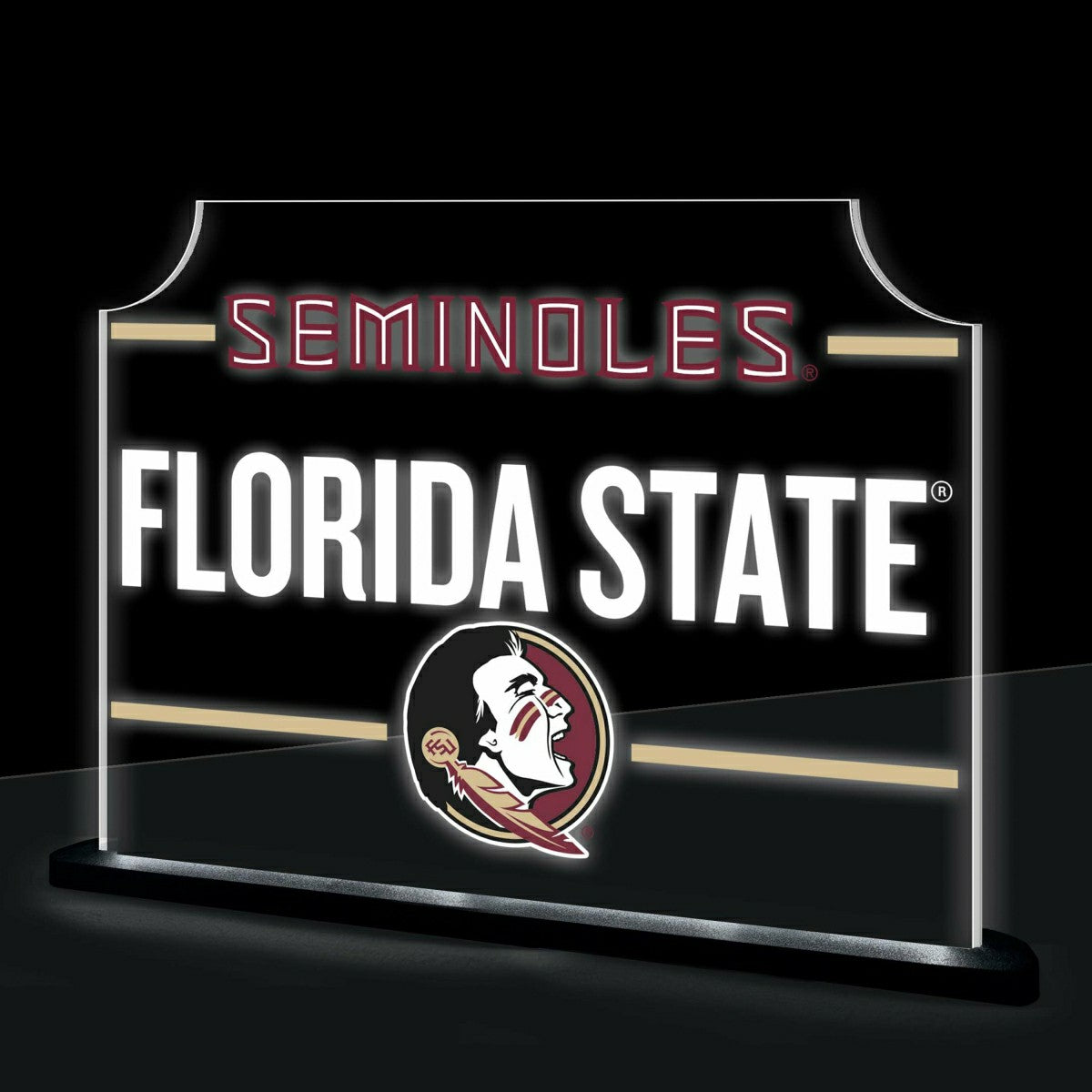 Florida State University College Rectangle Desklite LED Decor