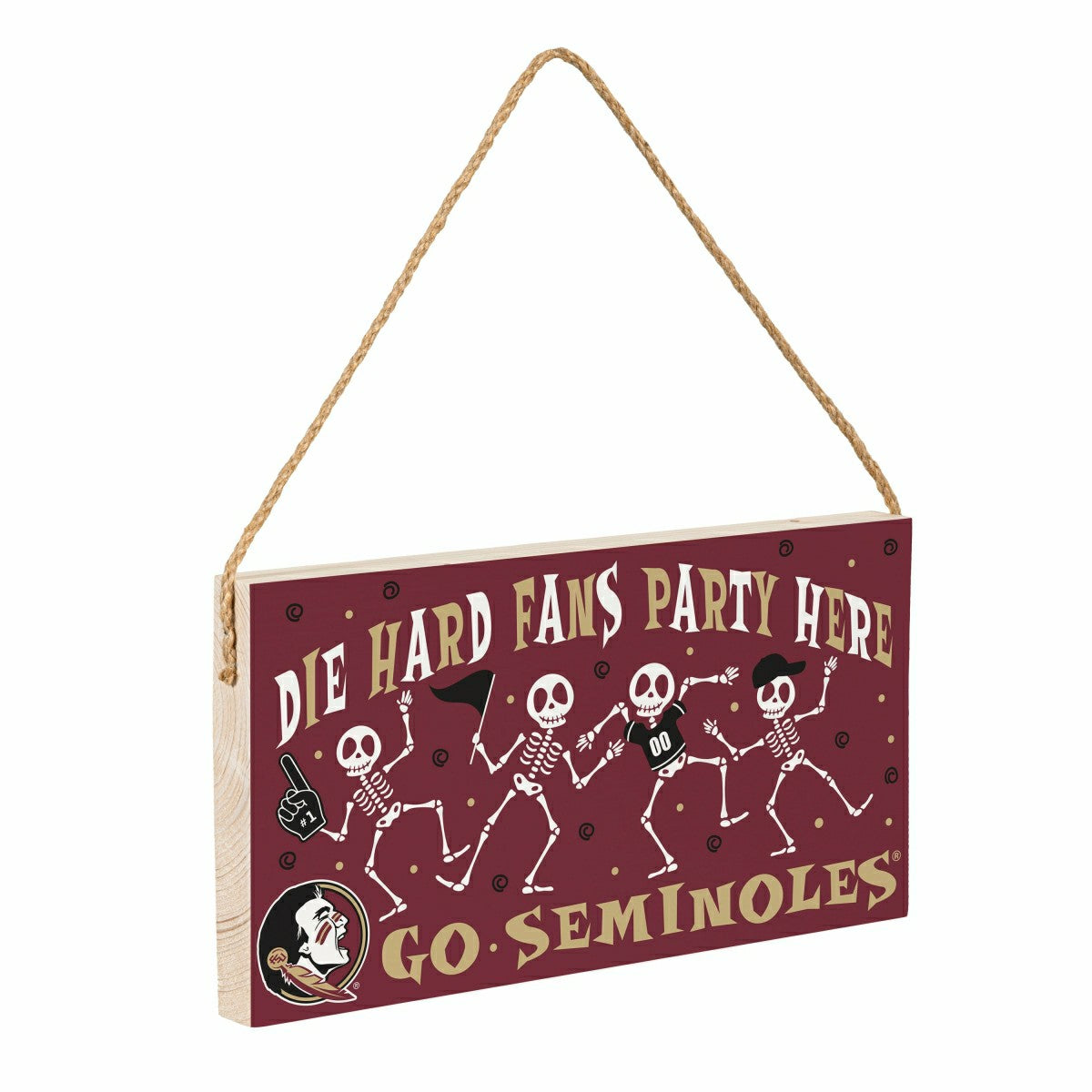 Florida State University Halloween Wood Wall Sign, 6x11