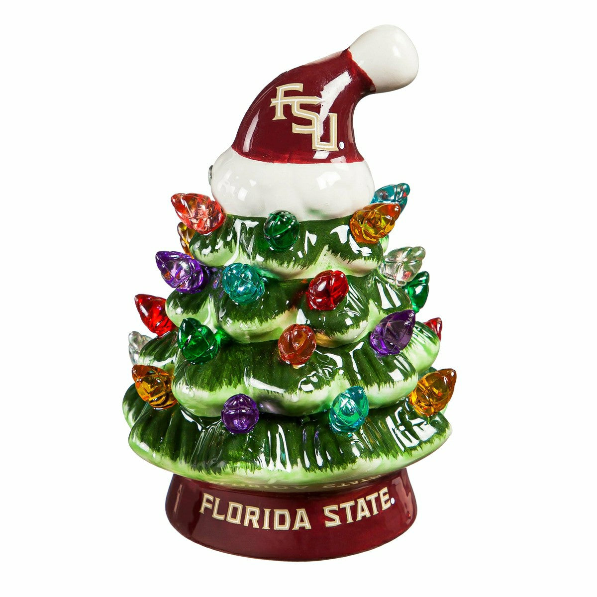 4" Mini LED Tabletop Christmas Tree, Set of 2, Florida State Universit