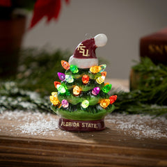 4" Mini LED Tabletop Christmas Tree, Set of 2, Florida State Universit