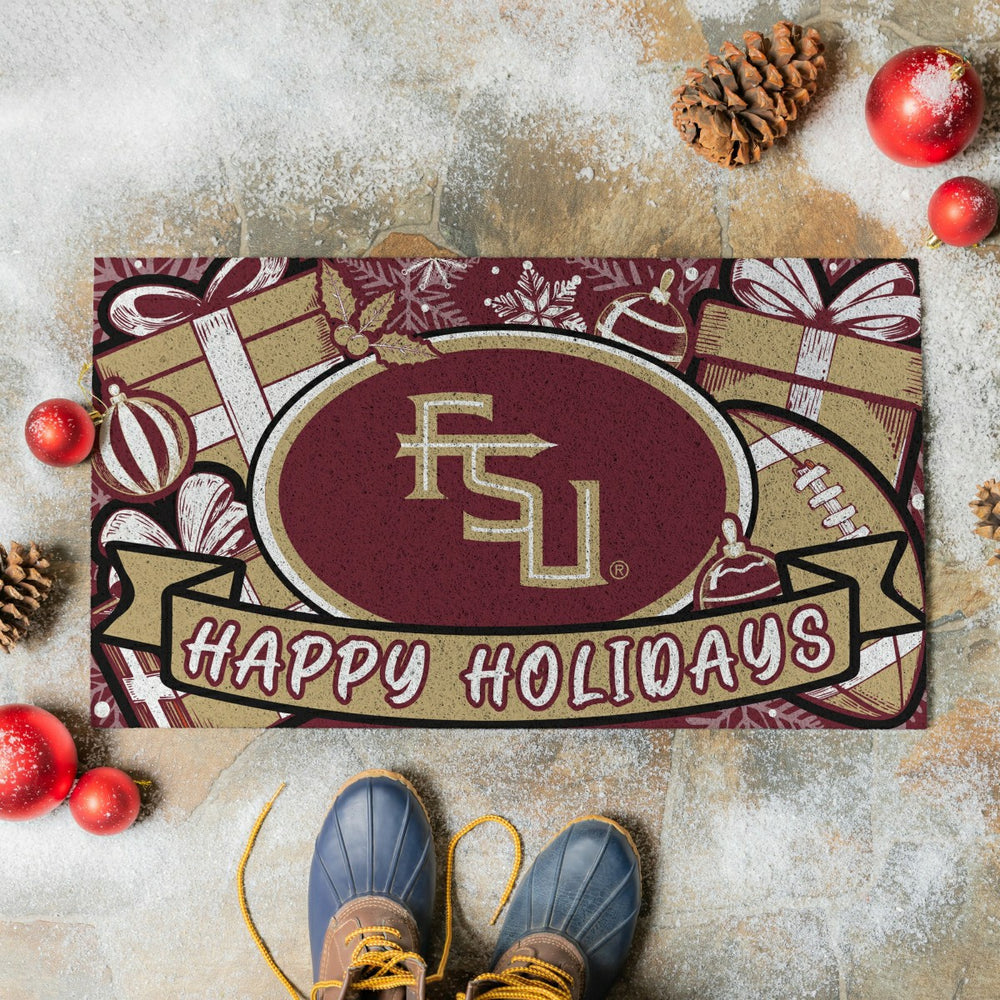Florida State University Holiday PVC Mat, 28"x16"