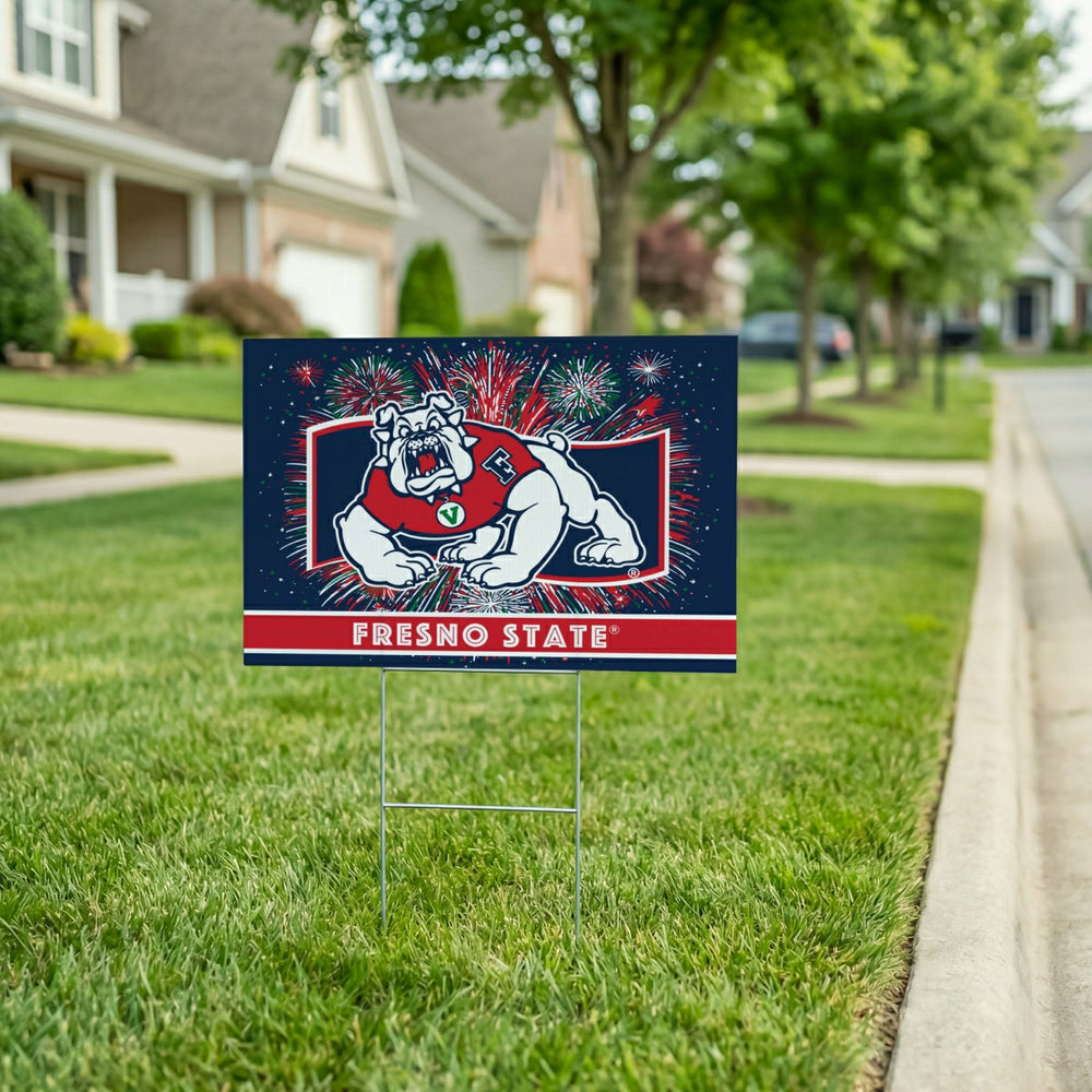 Fresno State Yard Sign, Patriotic