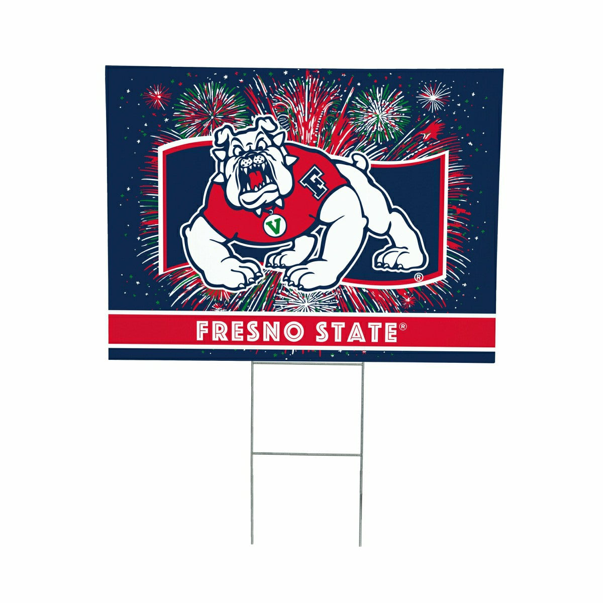 Fresno State Yard Sign, Patriotic