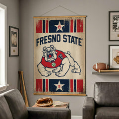 Fresno State, Canvas Wall Tapestry, Large, 54x36