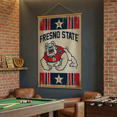 Fresno State, Canvas Wall Tapestry, Large, 54x36