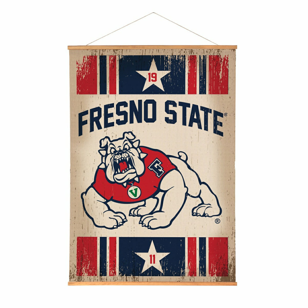 Fresno State, Canvas Wall Tapestry, Large, 54x36