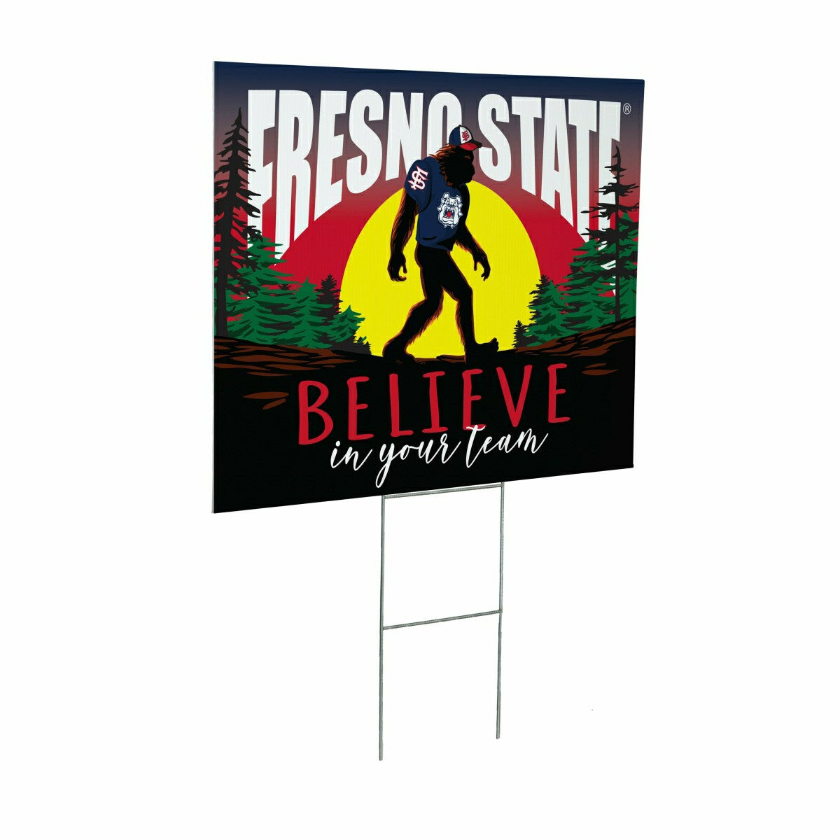Fresno State Yard Sign, Bigfoot