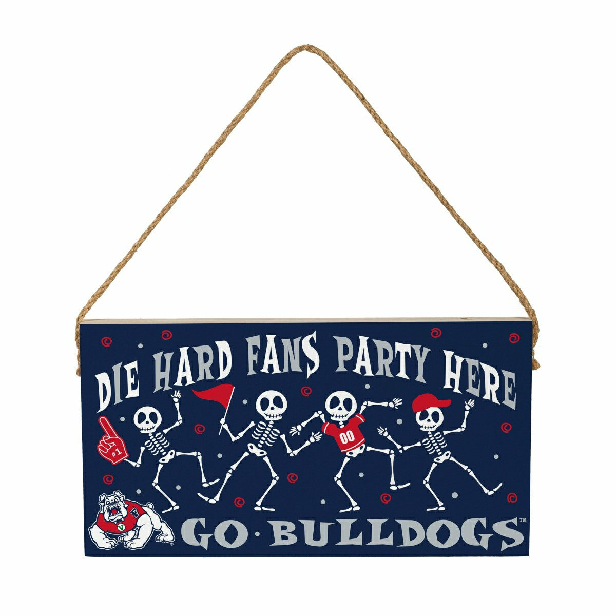 Fresno State Halloween Wood Wall Sign, 6x11