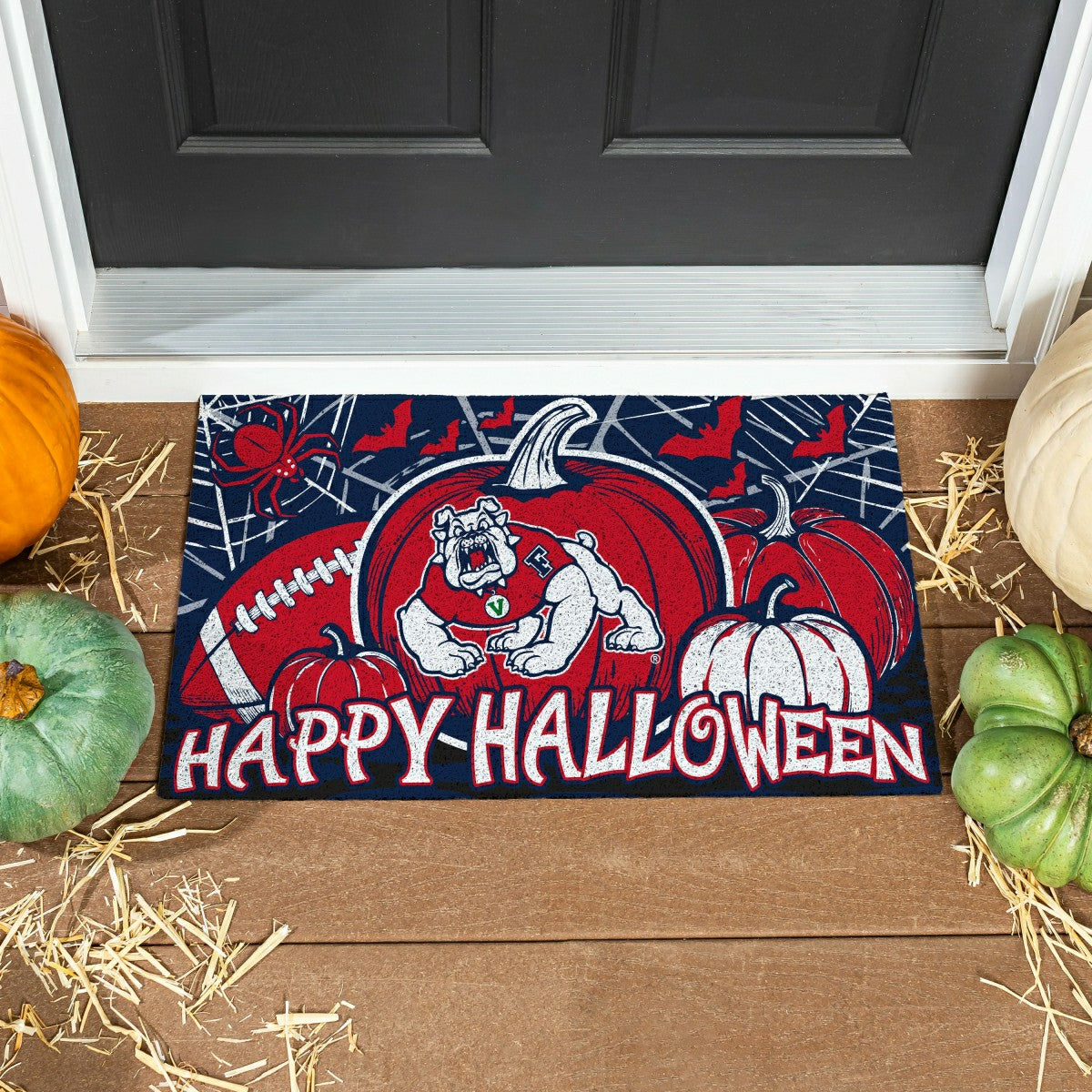 Fresno State Halloween PVC Mat, 28"x16"