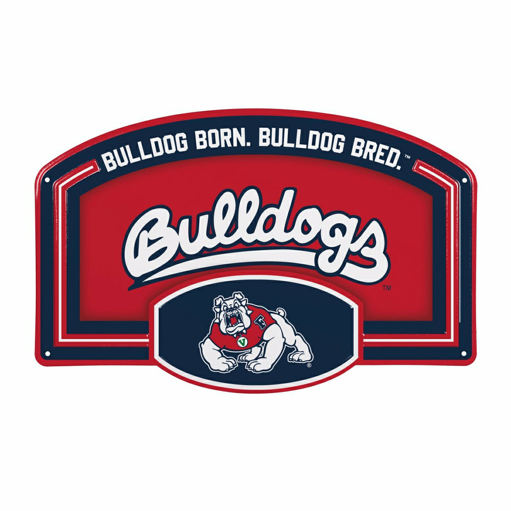 Fresno State USA Embossed Steel Wall Sign, 11" x 17"