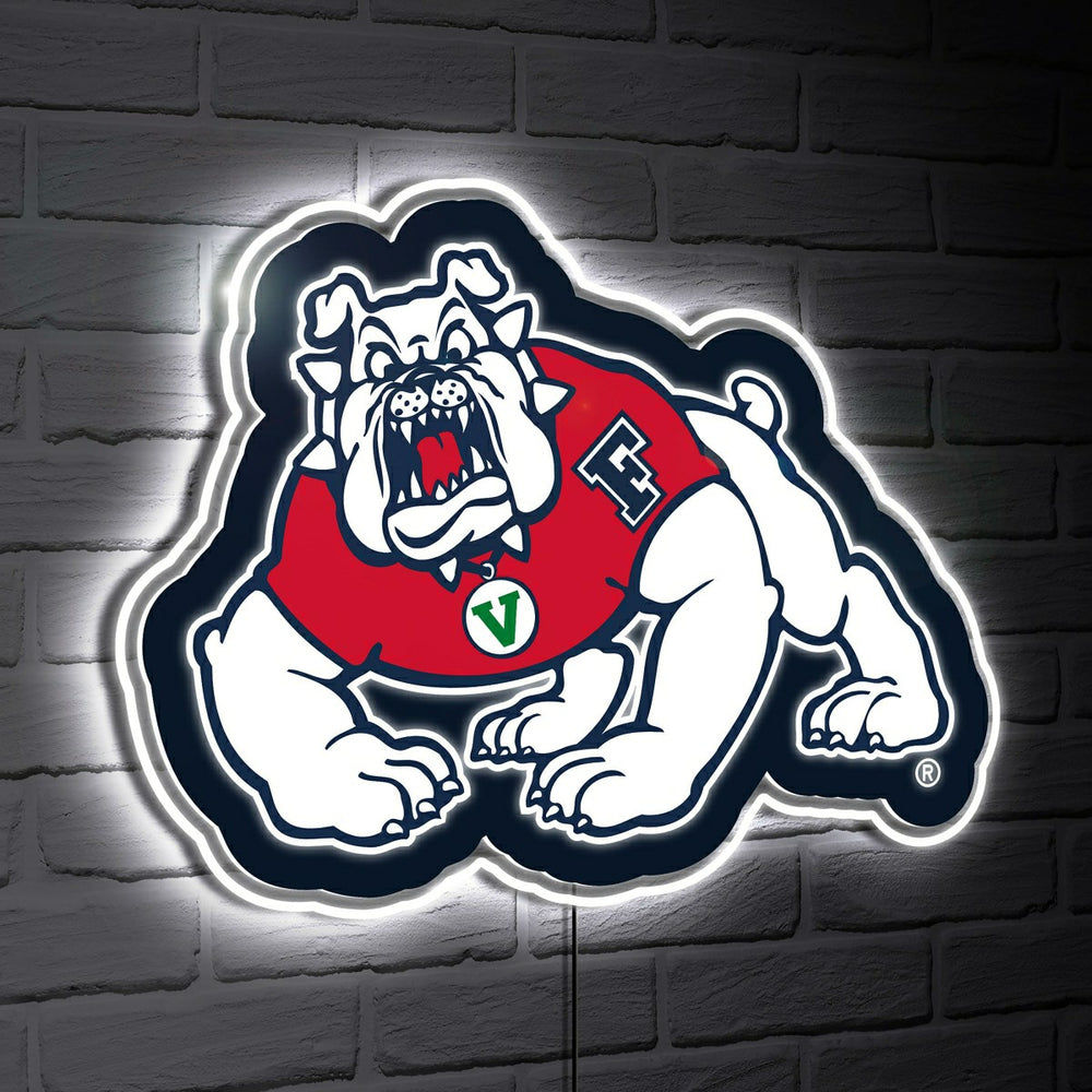 LED Wall Decor, Glazelite, College Mascot, Fresno State