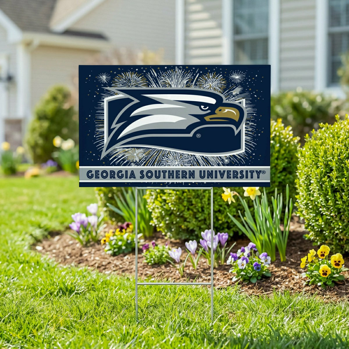 Georgia Southern University Yard Sign, Patriotic