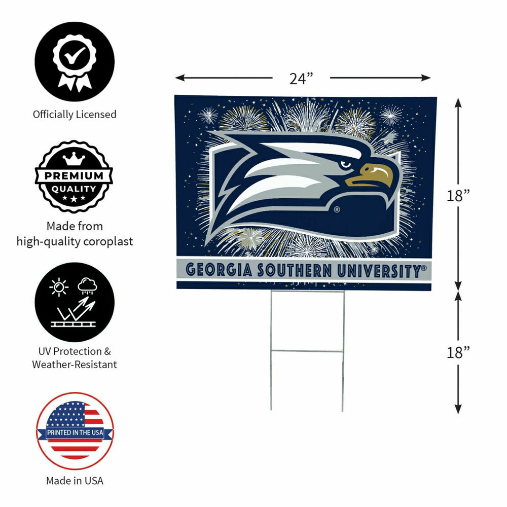 Georgia Southern University Yard Sign, Patriotic