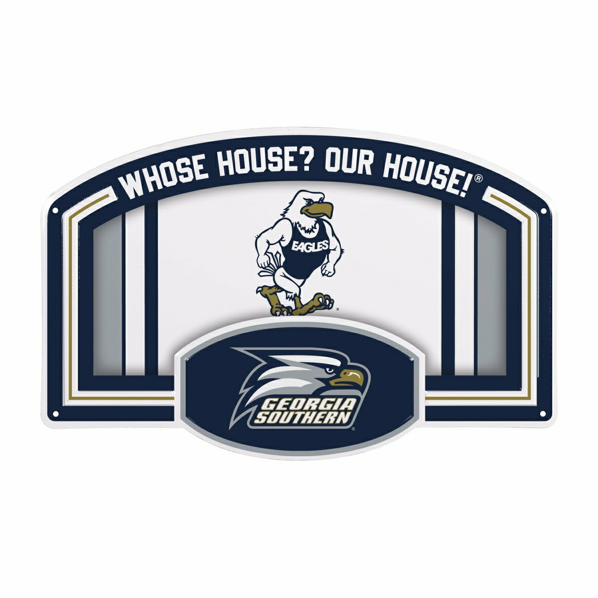 Georgia Southern University USA Embossed Steel Wall Sign, 11" x 17"