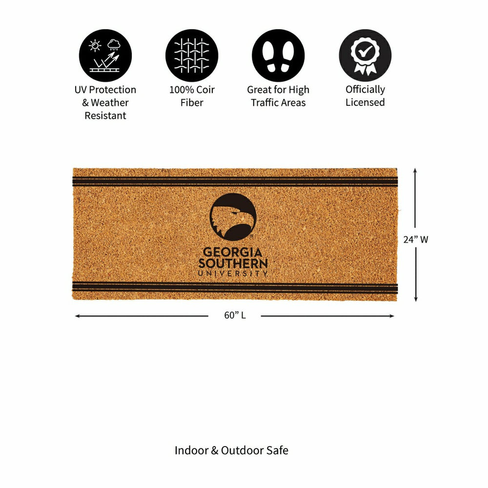 Georgia Southern University Extra Large One Color Coir Mat, 60"x24"