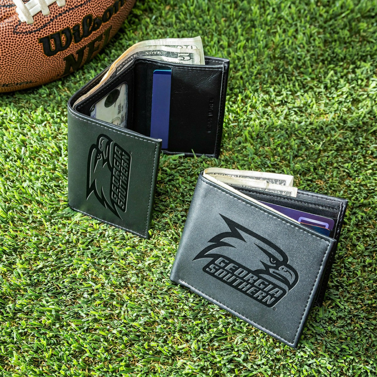 Georgia Southern, Bi-Fold and Tri-Fold Wallet Gift Set, Black