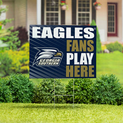 Georgia Southern University Coroplast Yard Sign "Fans Play Here"