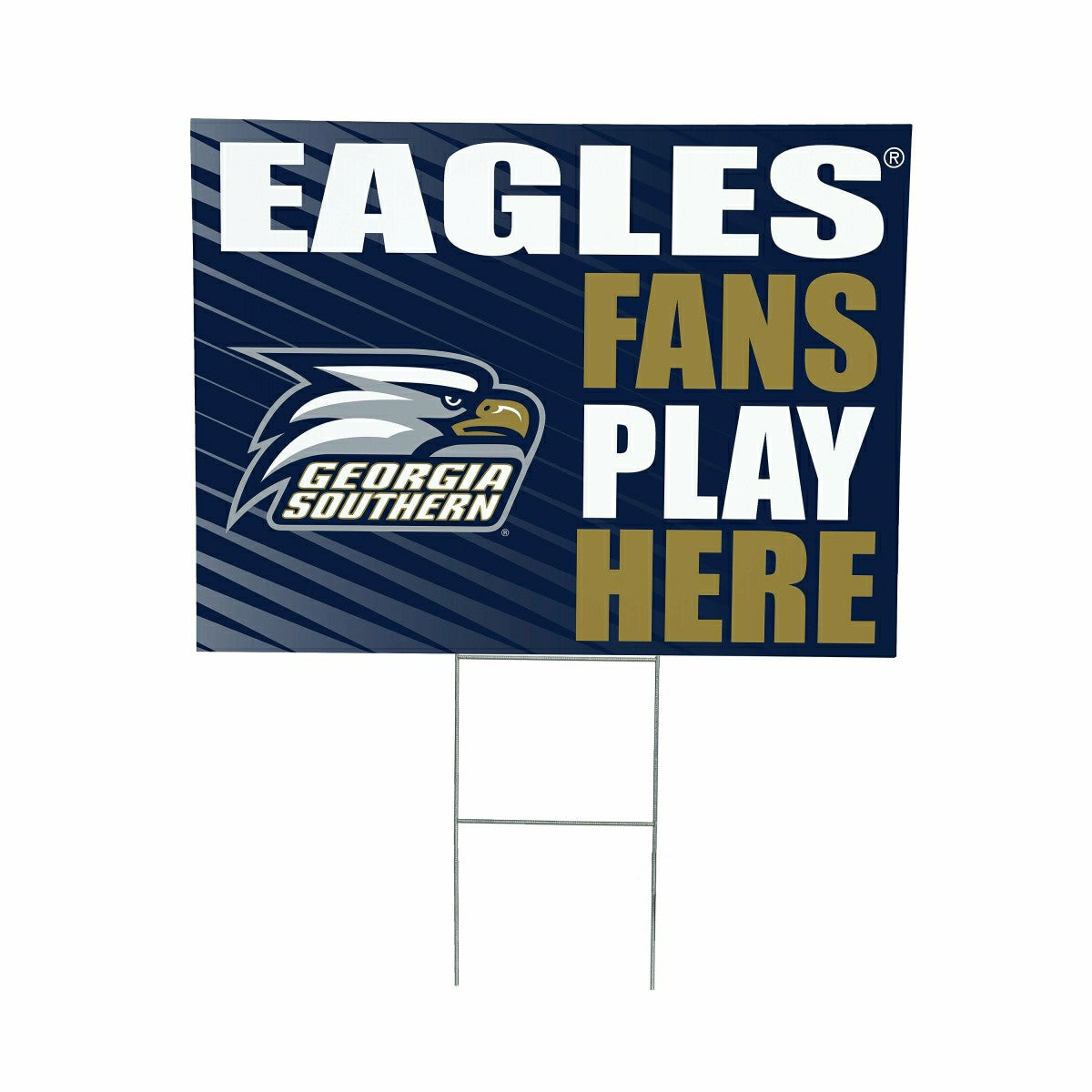 Georgia Southern University Coroplast Yard Sign "Fans Play Here"