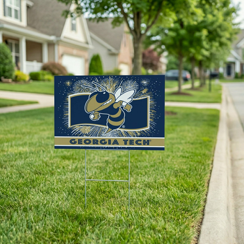 Georgia Tech Yard Sign, Patriotic