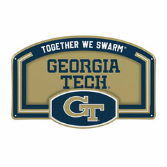 Georgia Tech USA Embossed Steel Wall Sign, 11" x 17"