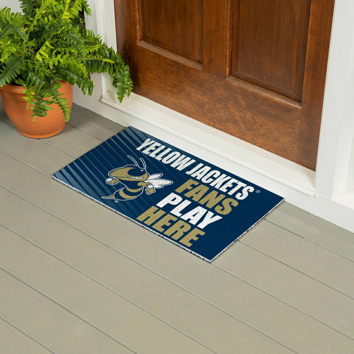 Georgia Tech Fan Mat, 28"x16"