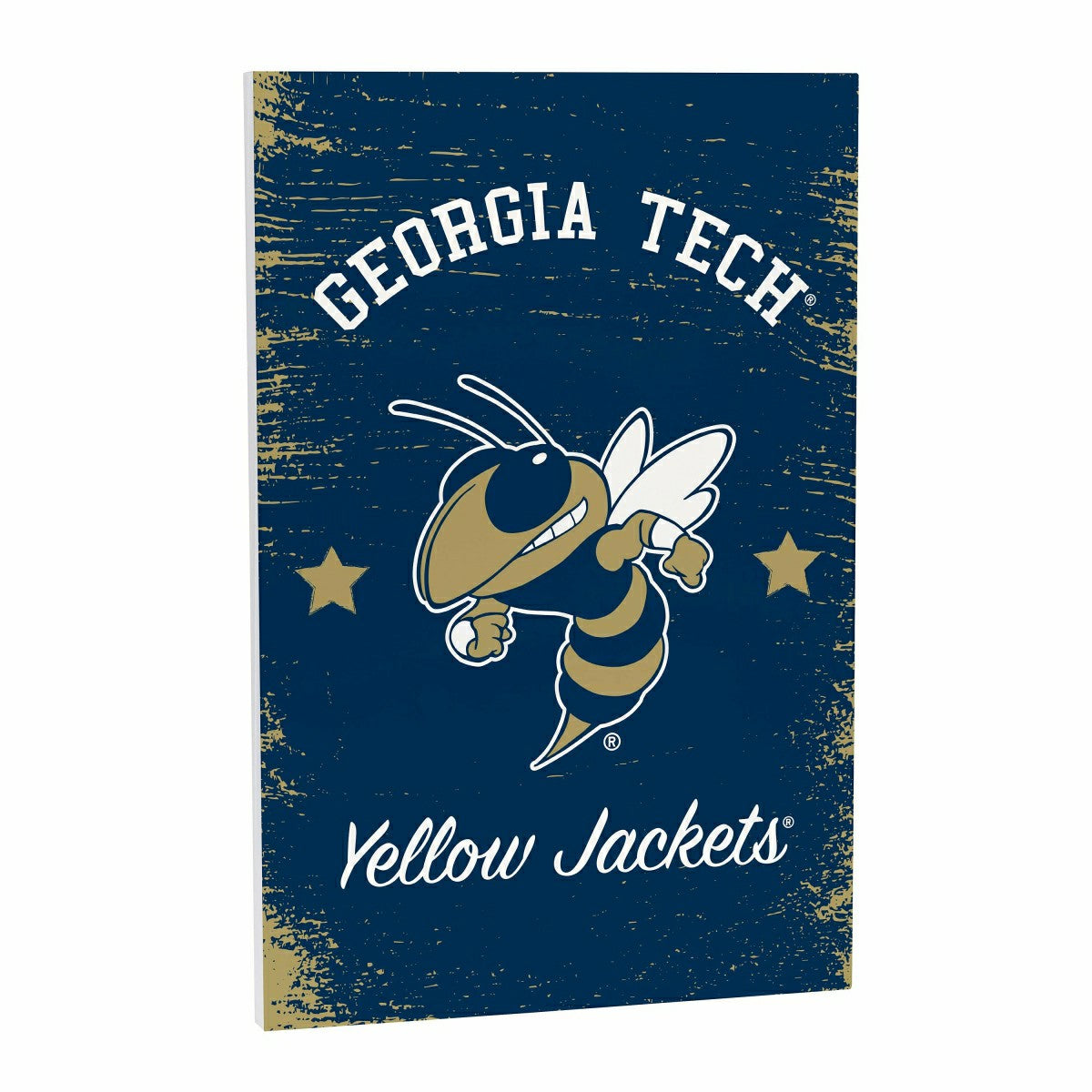 Georgia Tech Wood Wall Sign, 16x24
