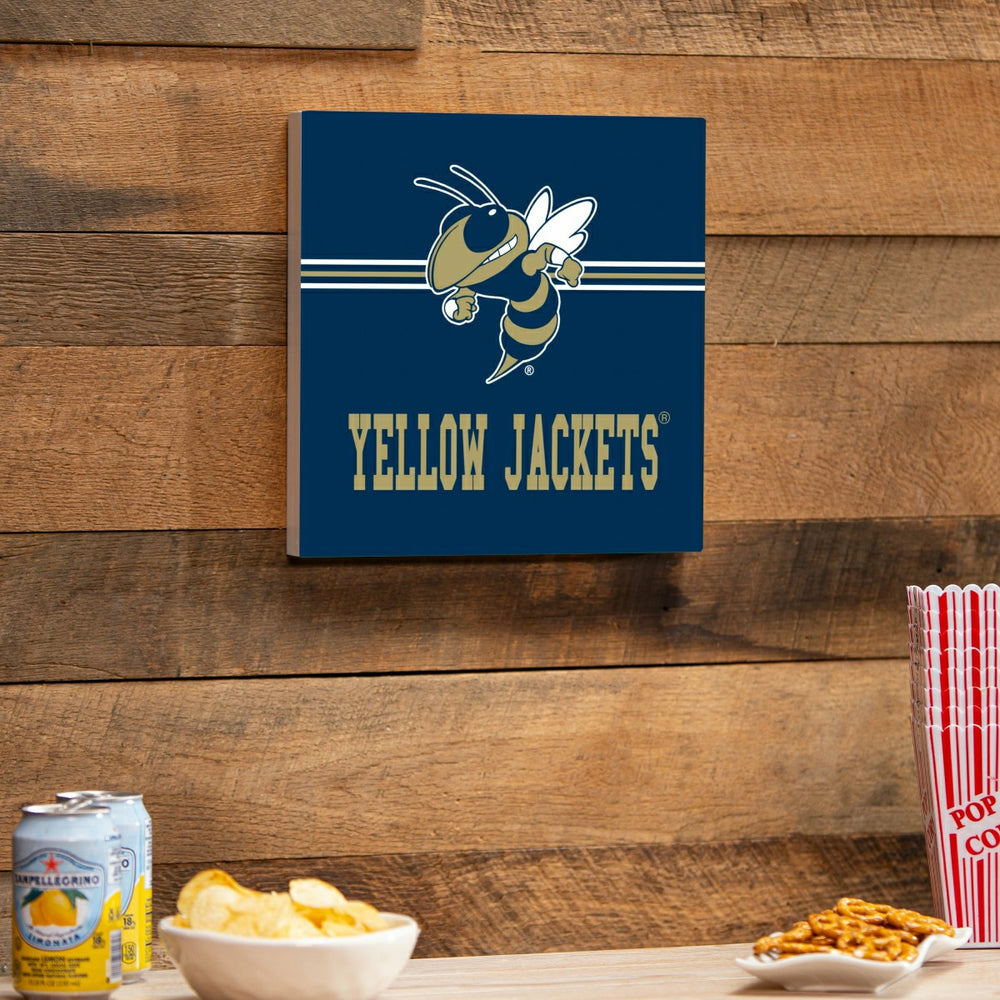 Georgia Tech Wood Wall Sign, 12x12
