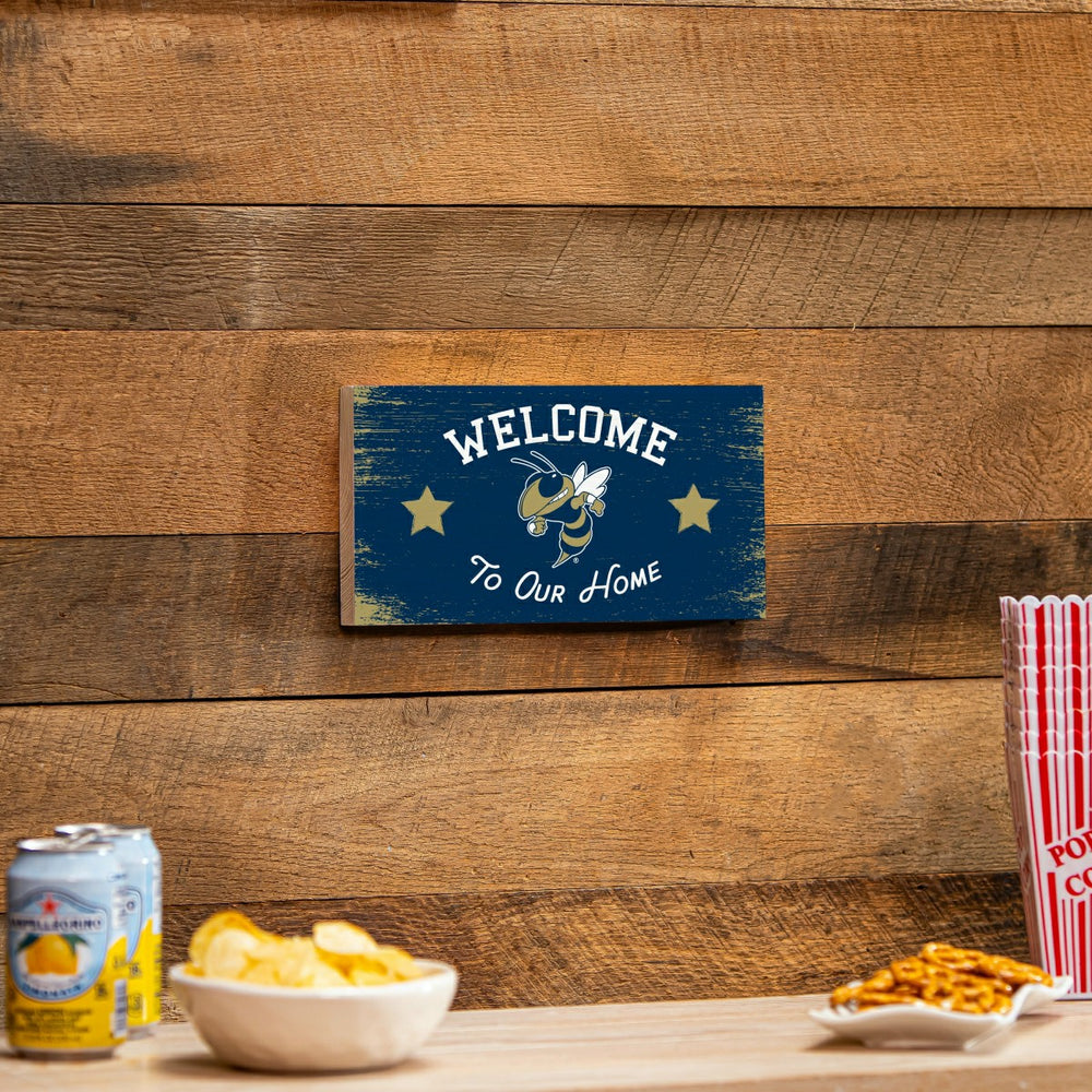 Georgia Tech Wood Wall Sign, 6x11