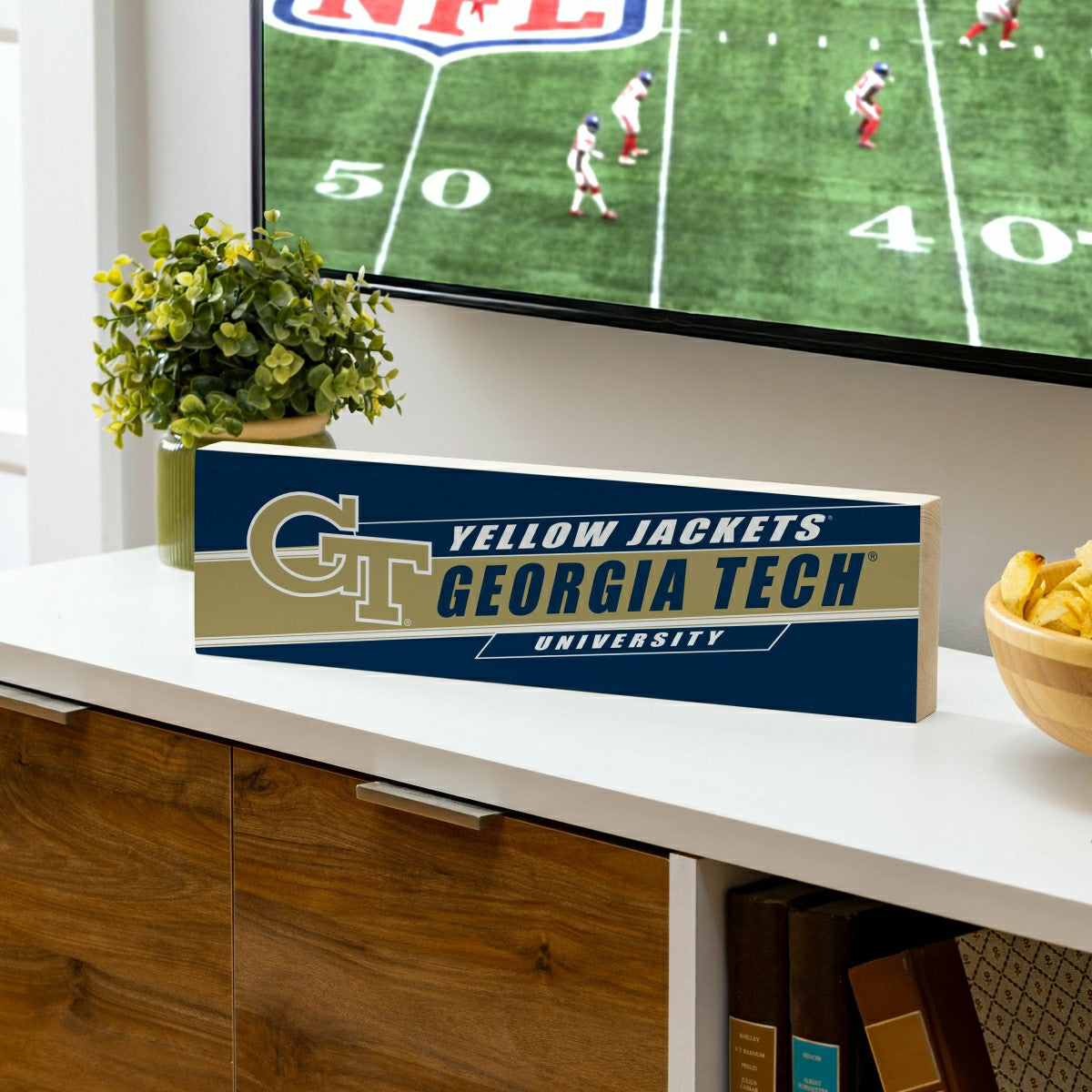 Georgia Tech Mantle Sign, Down Home Fans, 5x18
