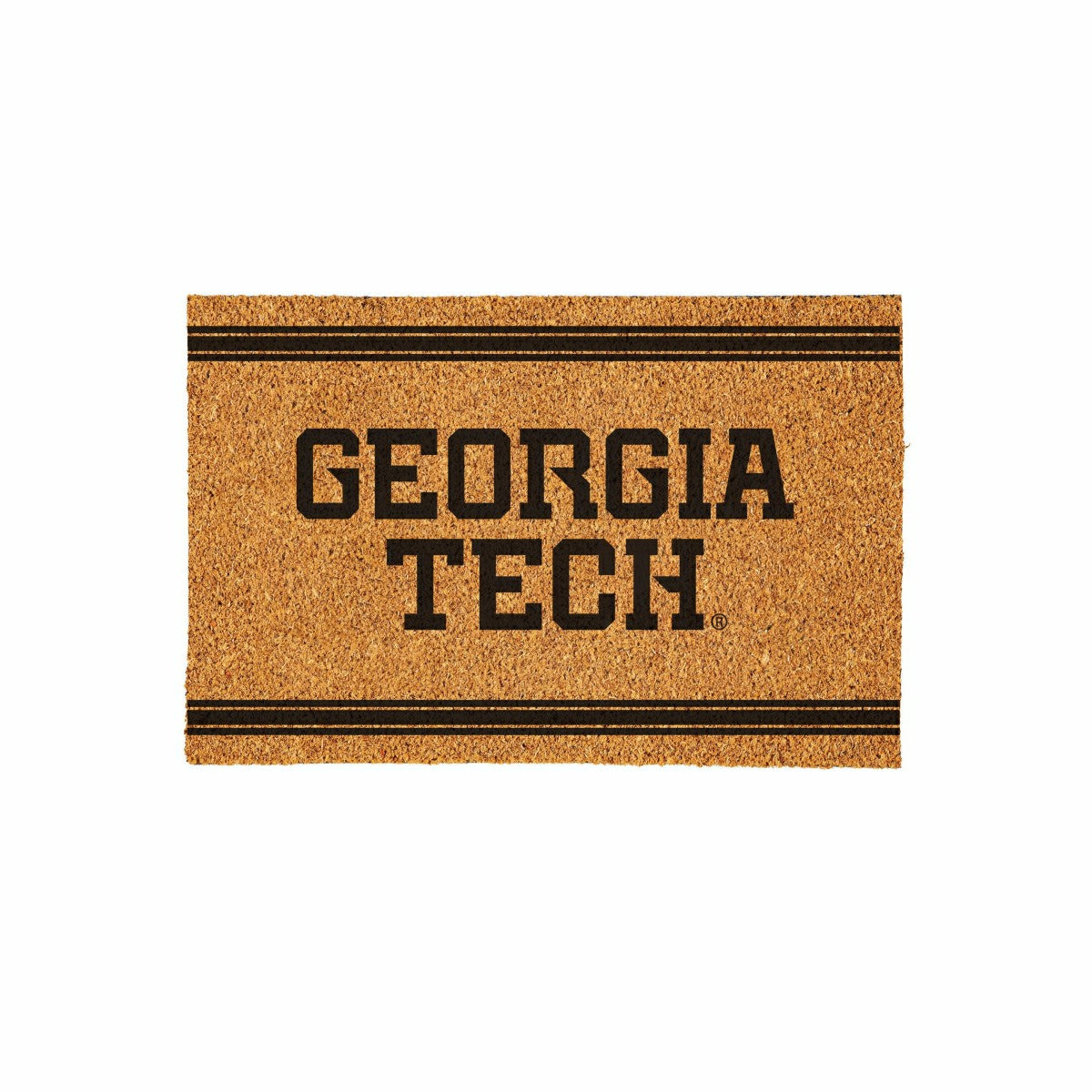 Georgia Tech Large One Color Coir Mat, 36"x24"