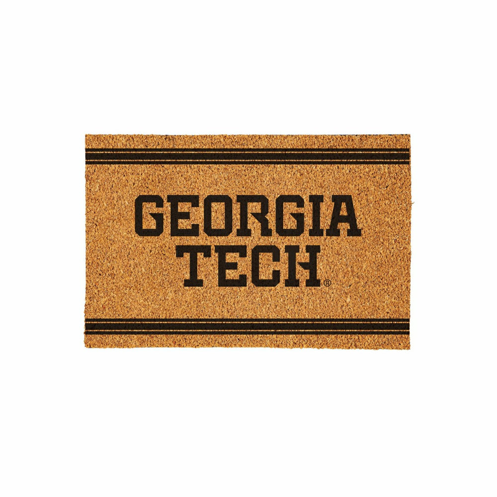 Georgia Tech Large One Color Coir Mat, 36"x24"