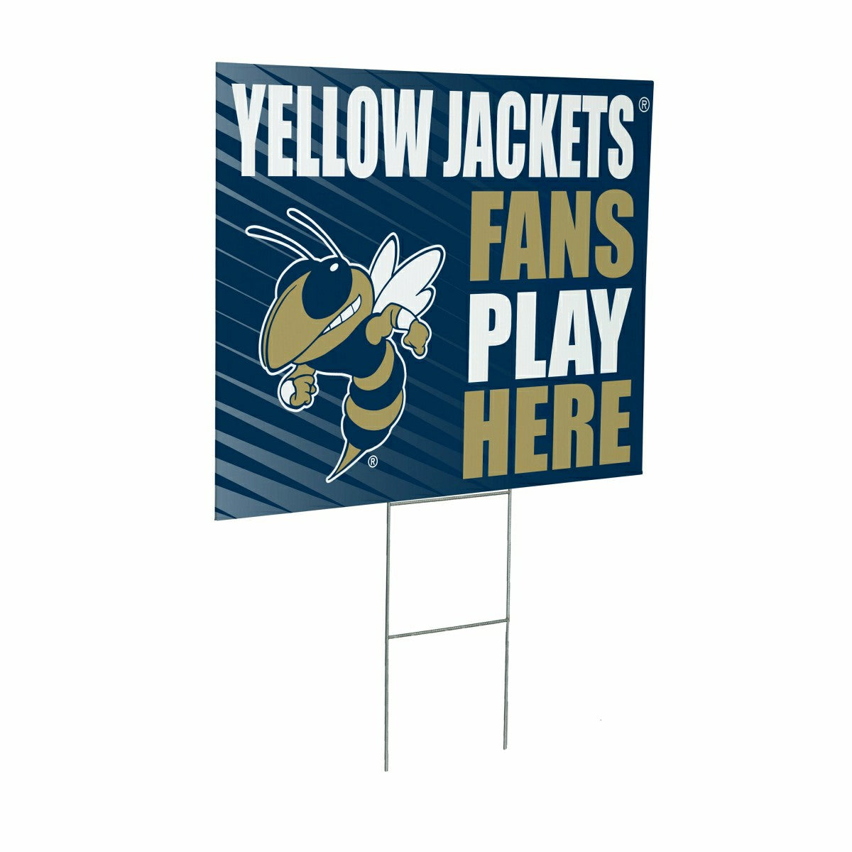 Georgia Tech Coroplast Yard Sign "Fans Play Here"