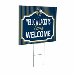 Georgia Tech Coroplast Yard Sign, "Fans Welcome"